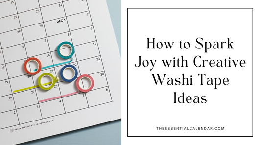 How to Spark Joy with Creative Washi Tape Ideas
