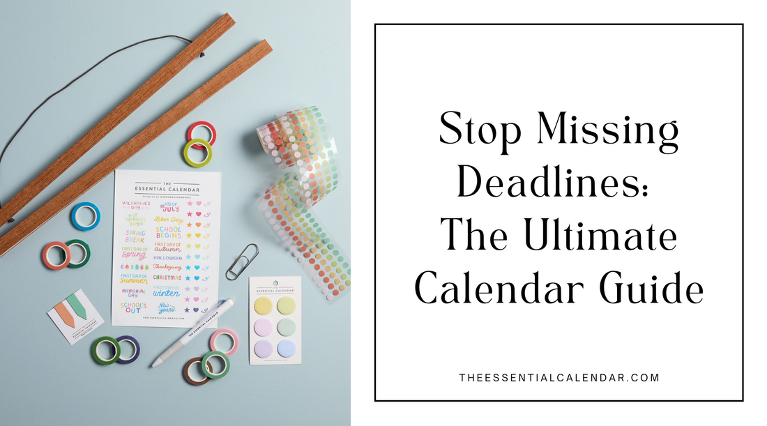 Stop Missing Deadlines: Master Your Schedule with These Calendar Tips