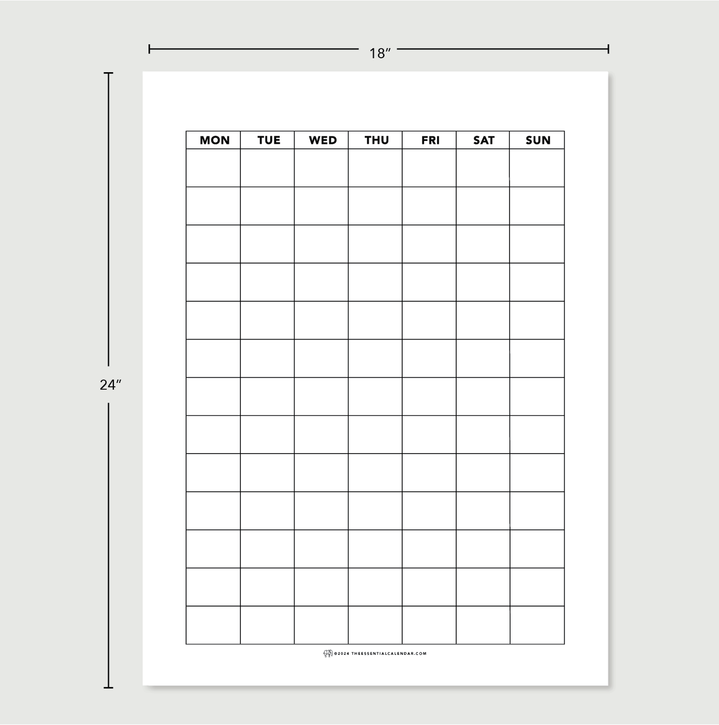 Plan Anything: Monday-start Calendar