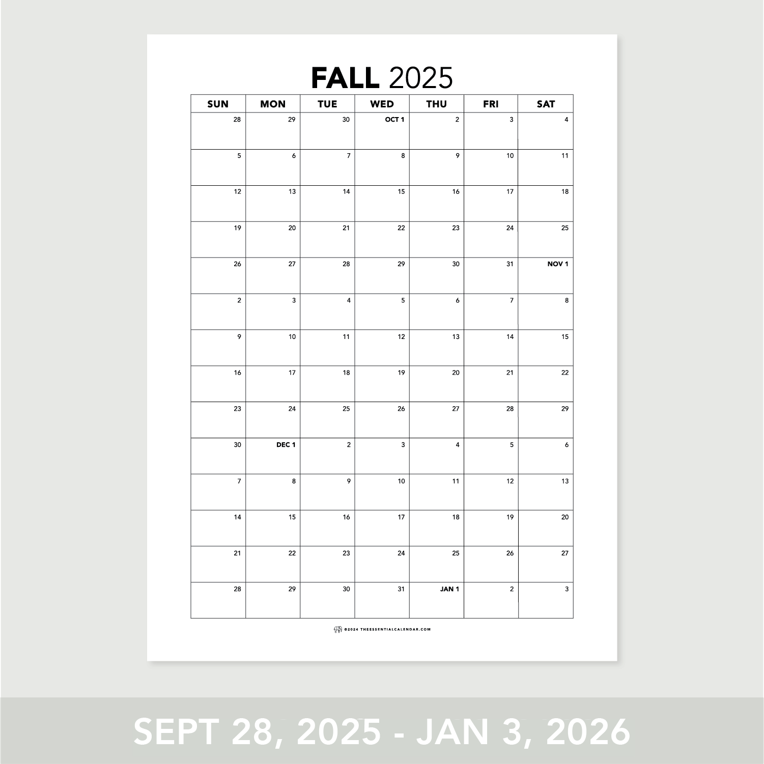 2025 Fall Calendar for Effective Planning – The Essential Calendar 2025-fall-calendar-for-effective-planning-the-essential-calendar