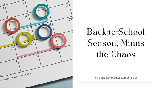 How Busy Families Use a Wall Calendar to Survive the Back-to-School Season