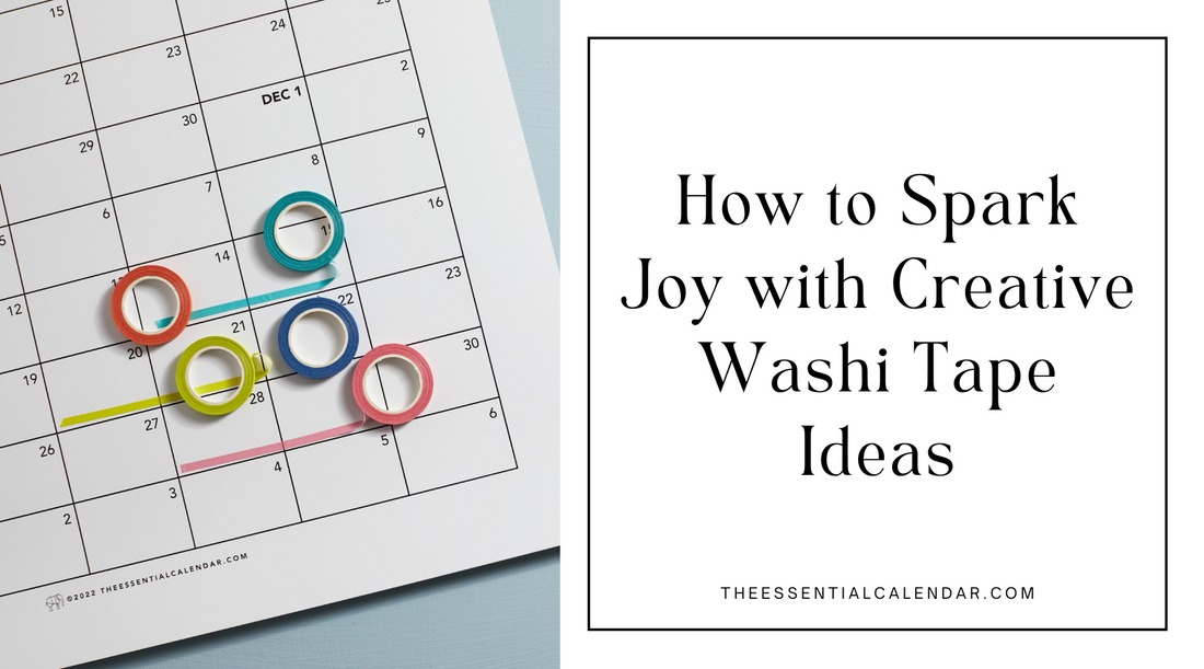 How to Spark Joy with Creative Washi Tape Ideas