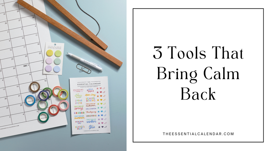 Overwhelmed by Family Schedules? 3 Tools That Bring Calm Back