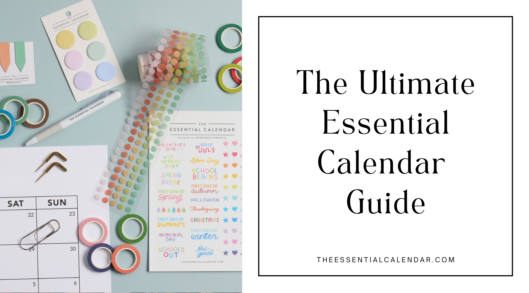 Design Essentials Calendar You got an Essential Calendar, Now What? – The Essential Calendar