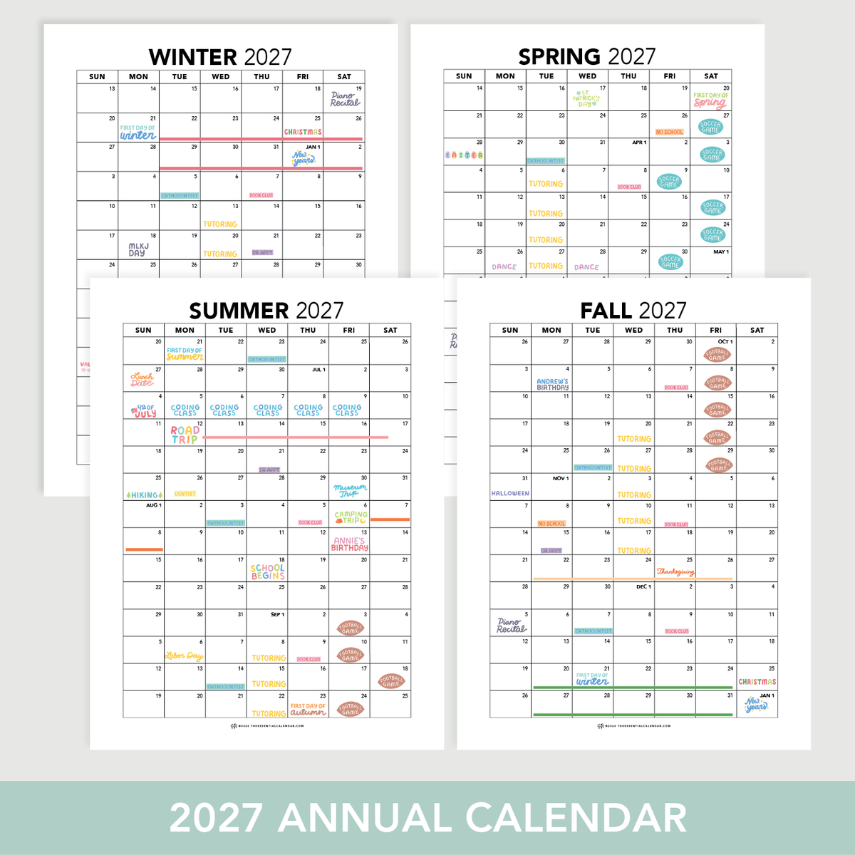 2027 Calendars