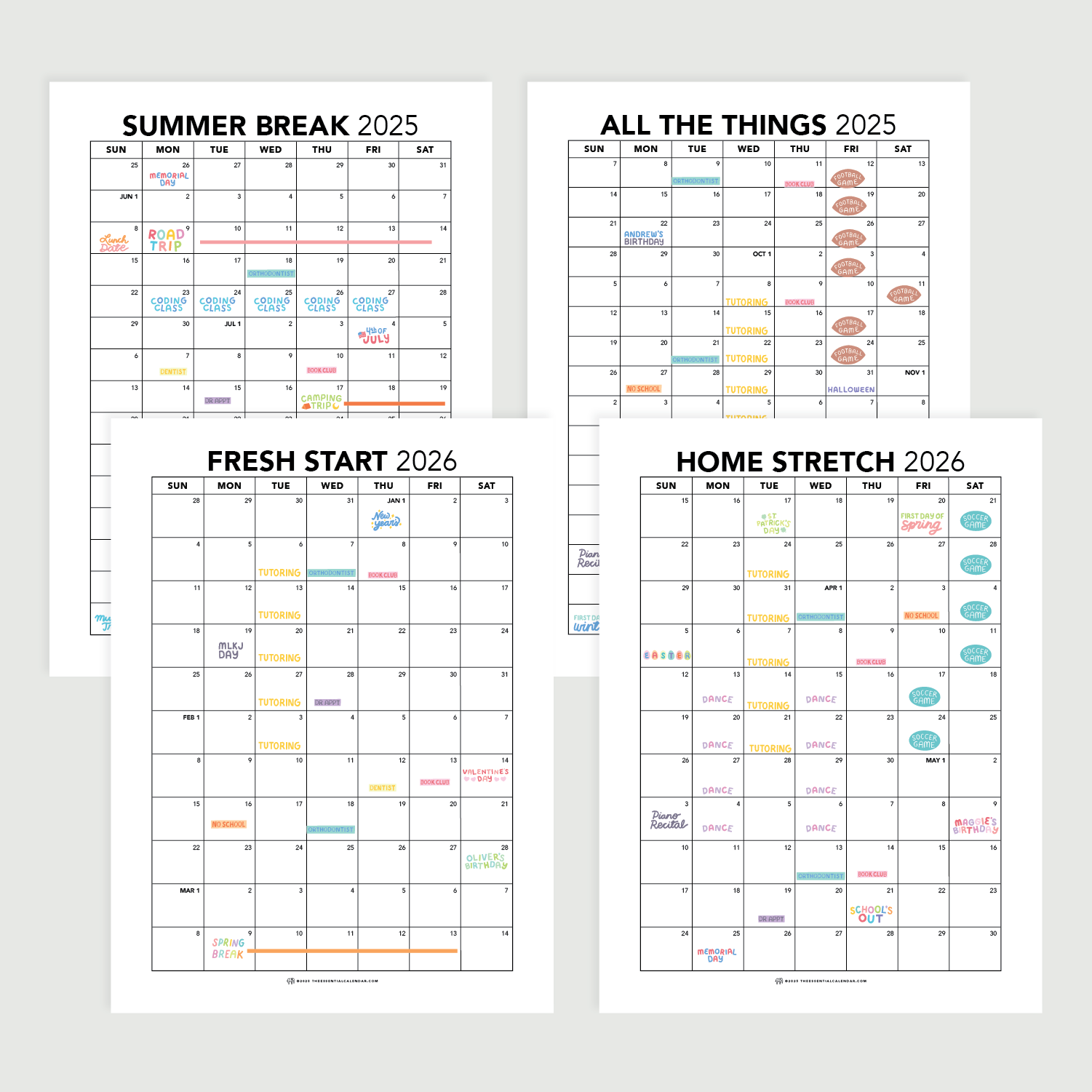 Seasons of Family Life The Essential Calendar
