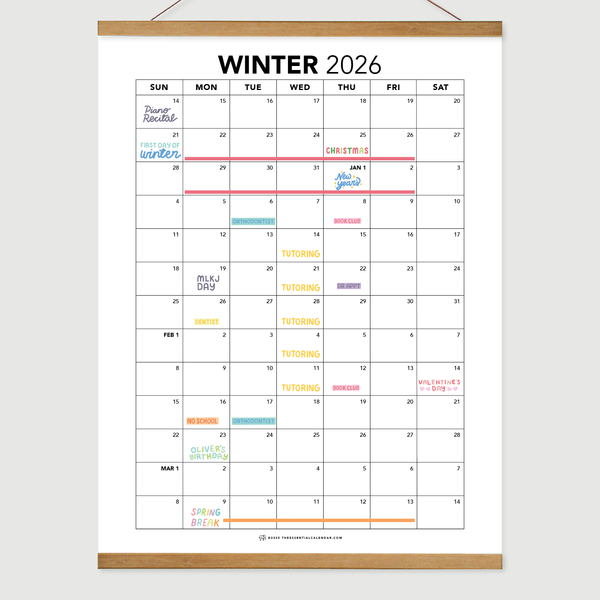 2026 Sunday-start Seasonal Calendar image 2