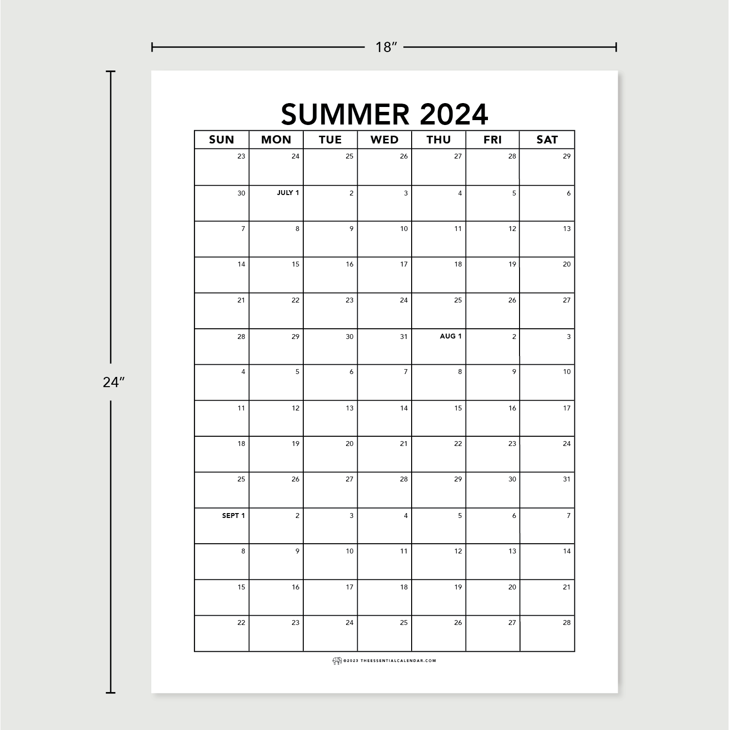 2024 Summer Calendar for Efficient Scheduling
