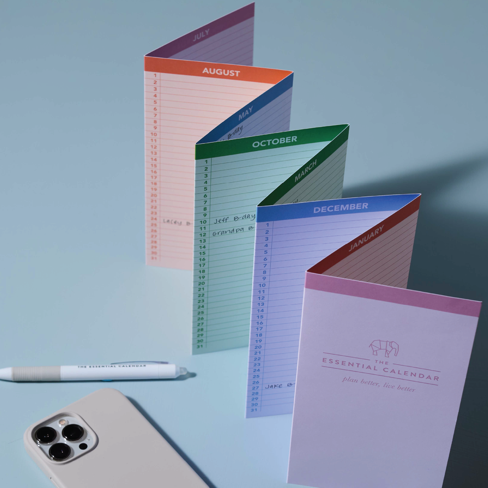 Foldable Yearly Calendar – The Essential Calendar