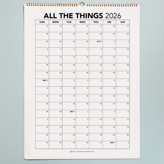 2026-2027 Sunday-start Bound Calendar
