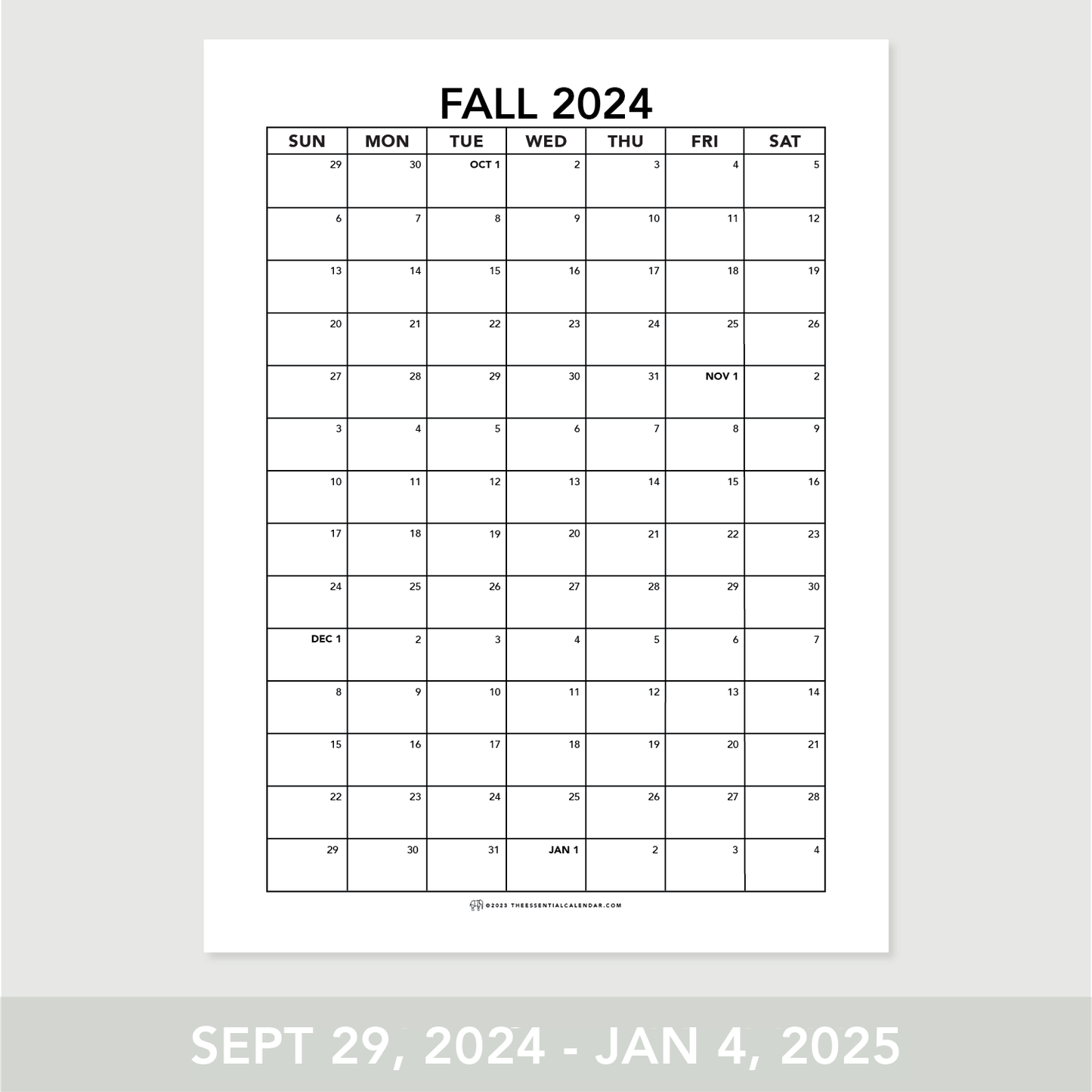 2024 Fall Calendar for Effective Planning β The Essential Calendar 2024-fall-calendar-for-effective-planning-the-essential-calendar