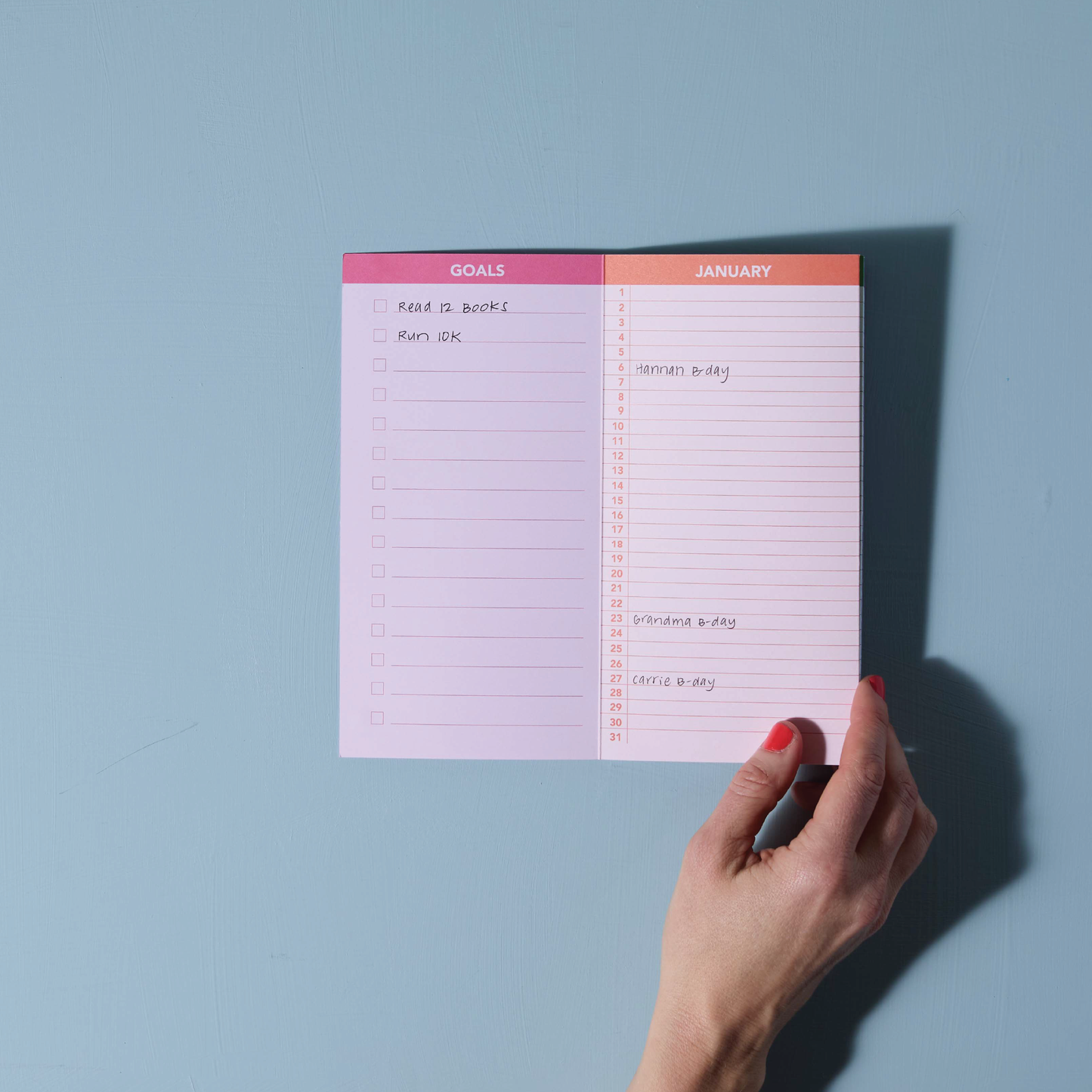 Foldable Yearly Calendar