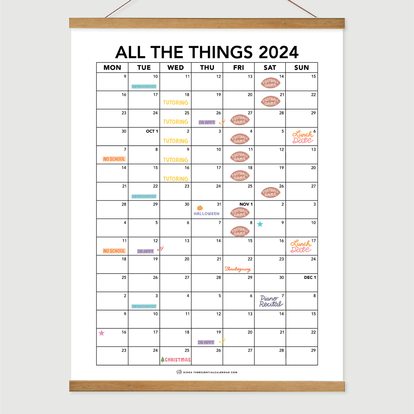 2024 All the Things Calendar