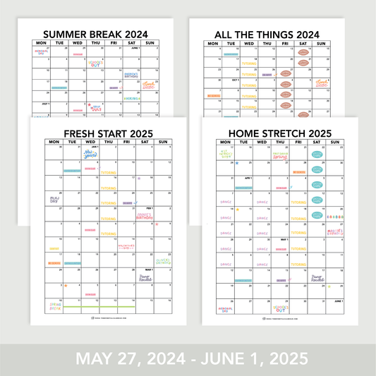 2024-2025 Monday-Start Calendar