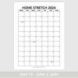 Quarterly Calendar Club: Monday-Start
