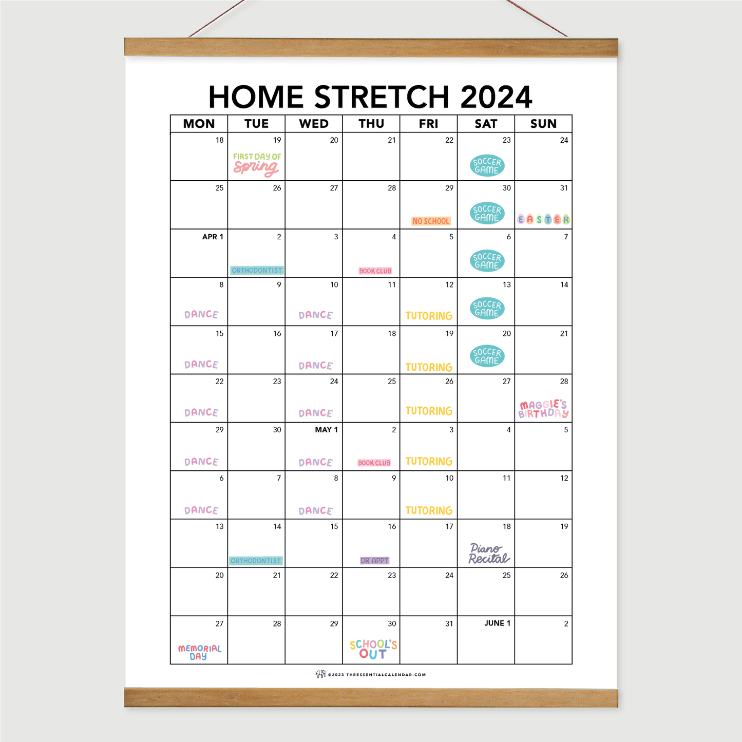 Home Stretch Calendar