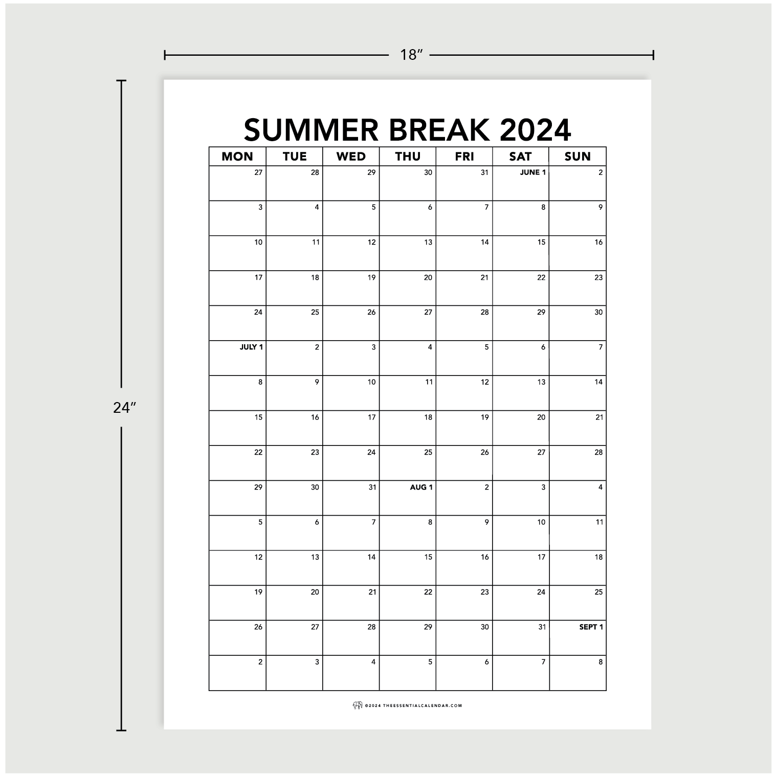 2024-2025 Monday Start Bound Calendar for Organized Planning – The Essential Calendar 2024-2025-monday-start-bound-calendar-for-organized-planning-the-essential-calendar
