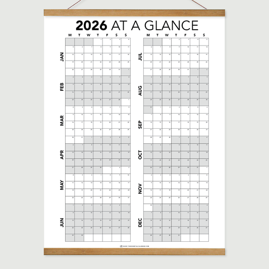 2026 Monday-start At a Glance