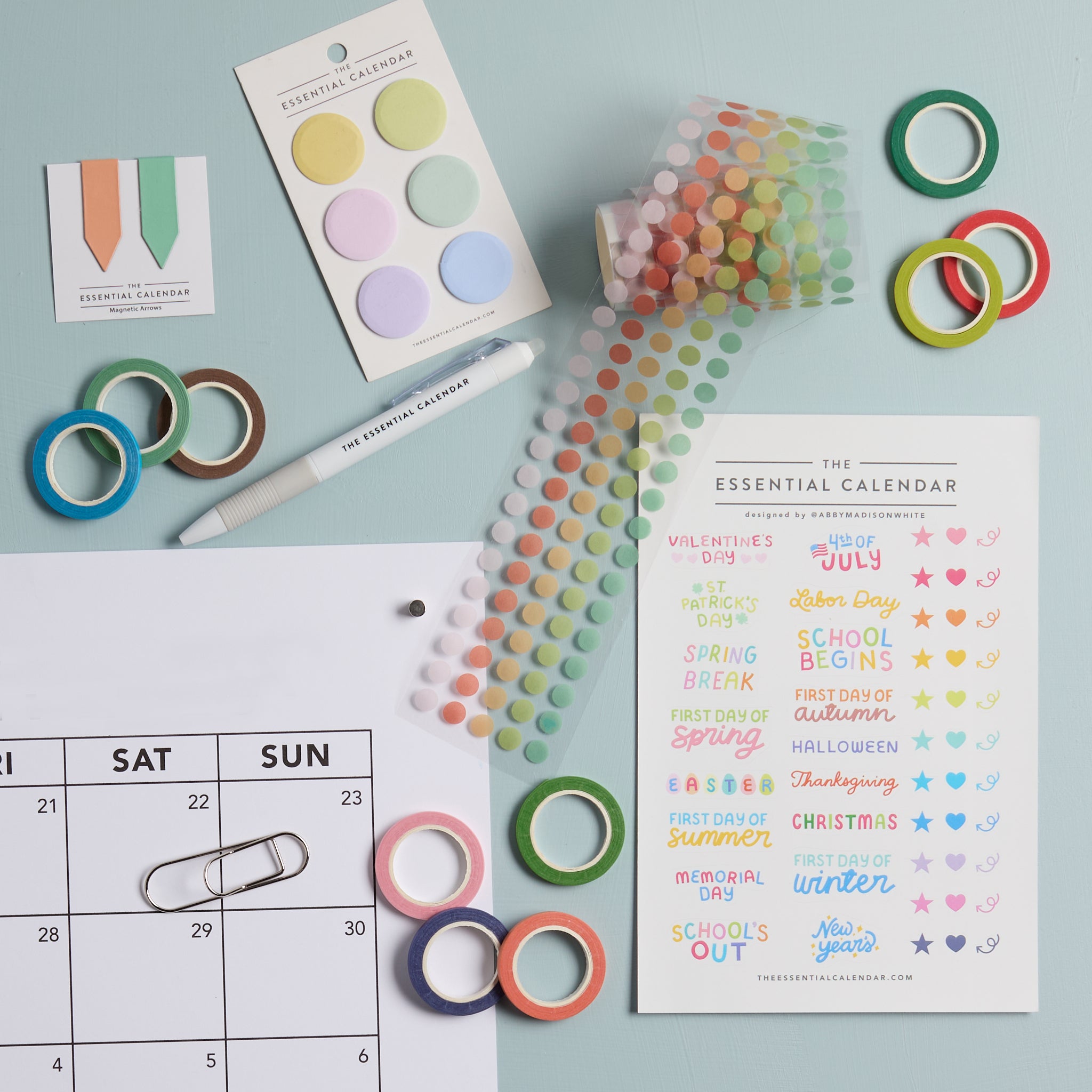 Calender Items Accessories – The Essential Calendar