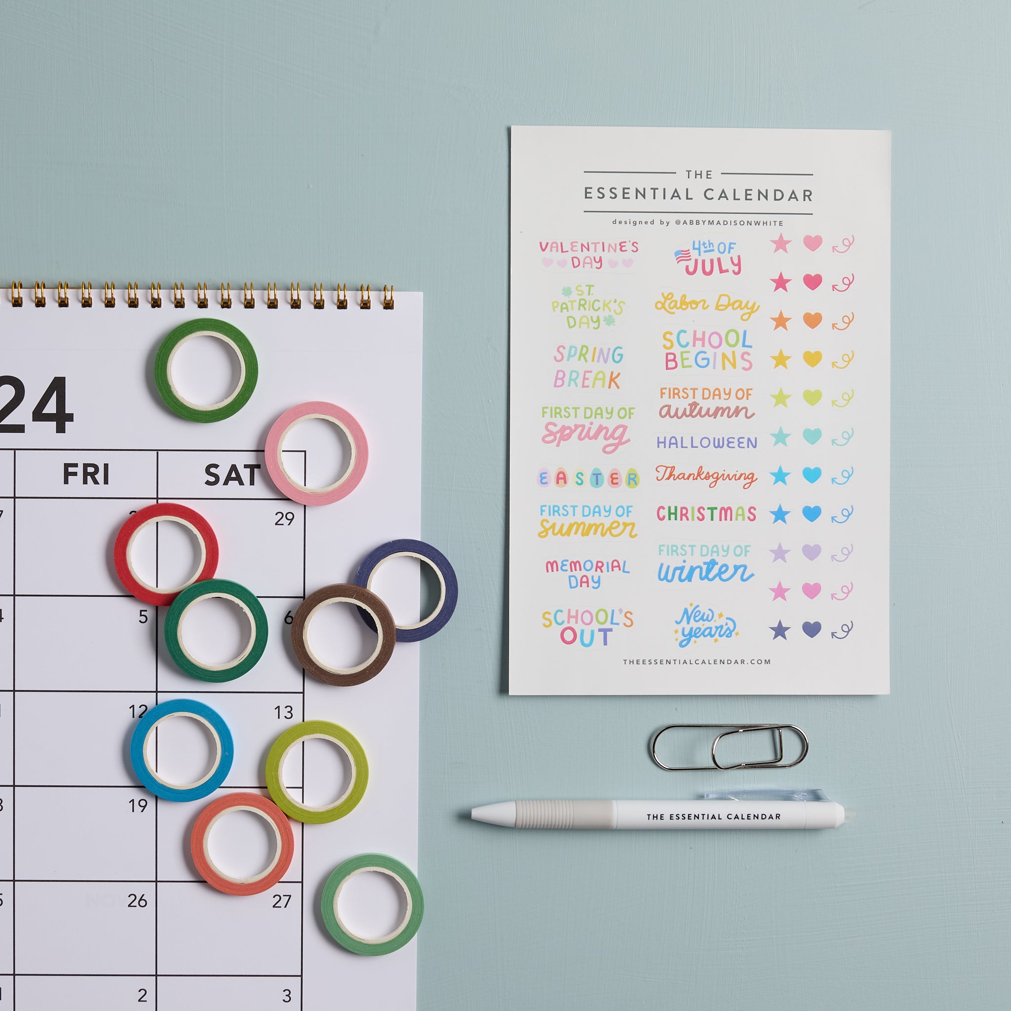 Design Essentials Calendar Accessory Bundle Starter Pack for Comprehensive Planning – The ...