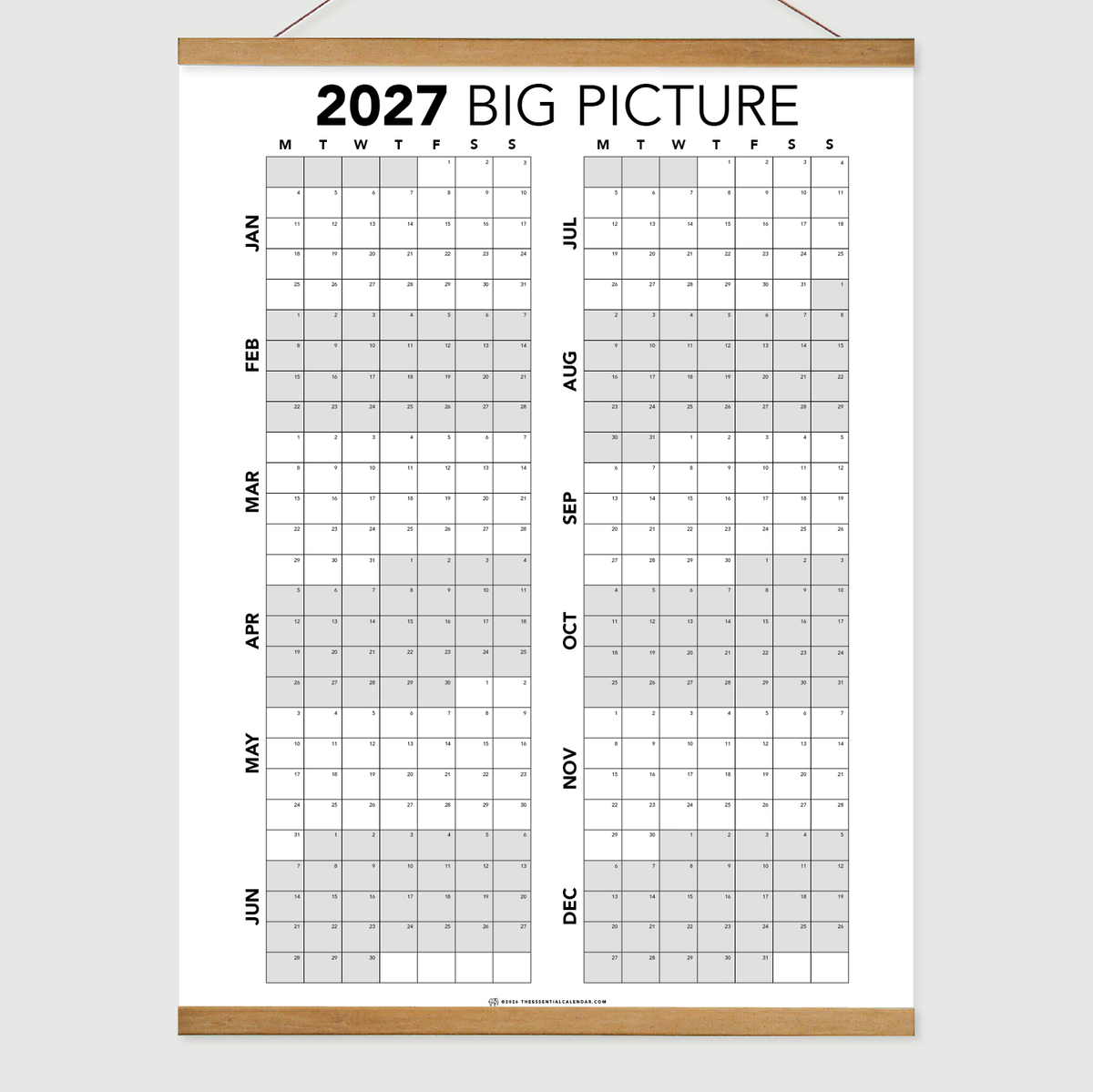 2027 Big Picture Calendar