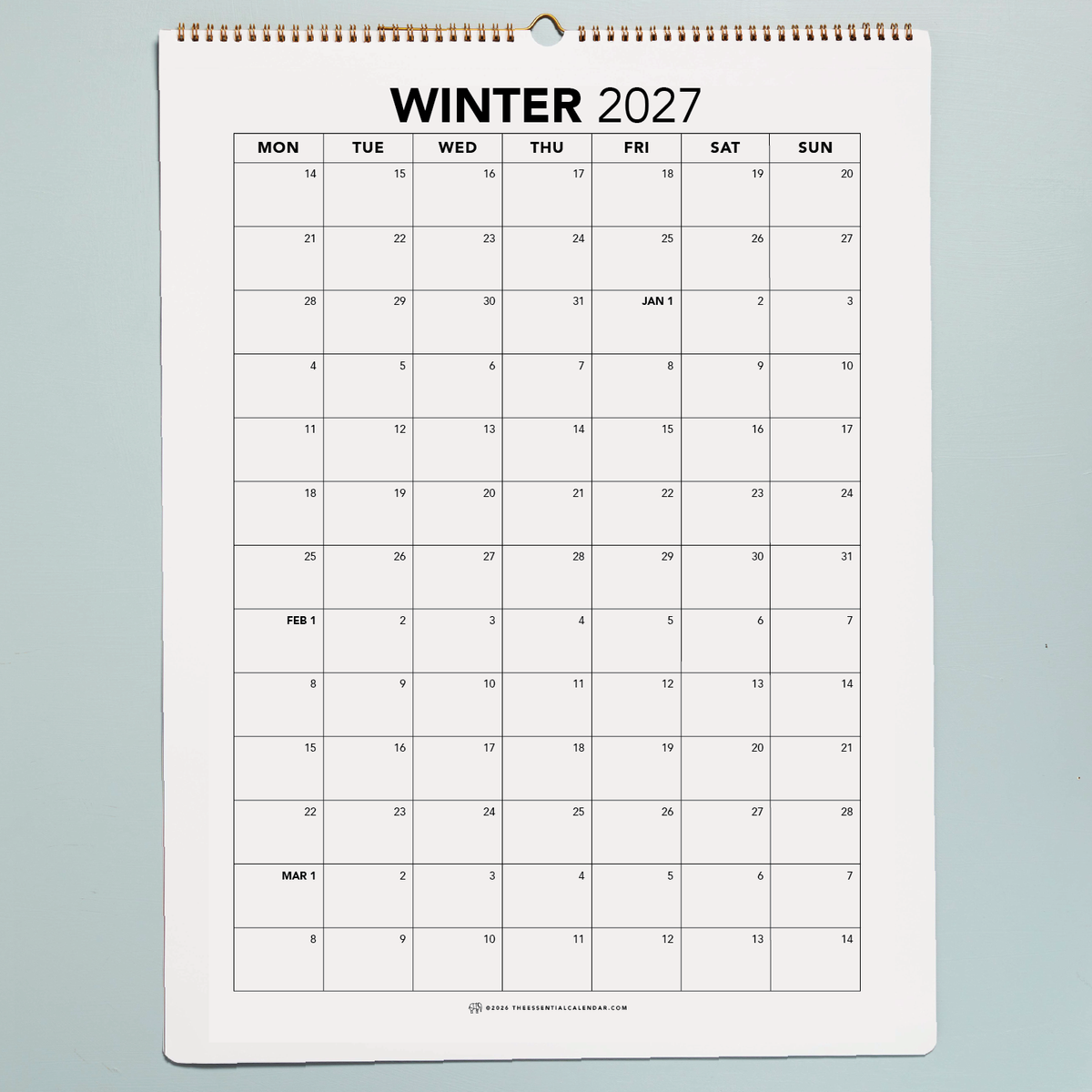 Annual (Four Sheets) The Essential Calendar