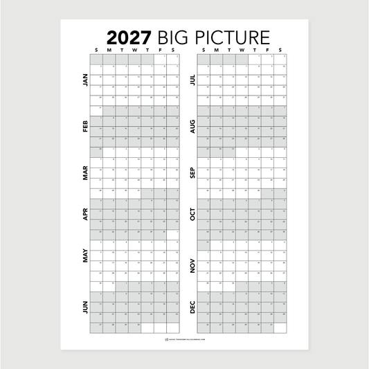 2027 Big Picture Calendar