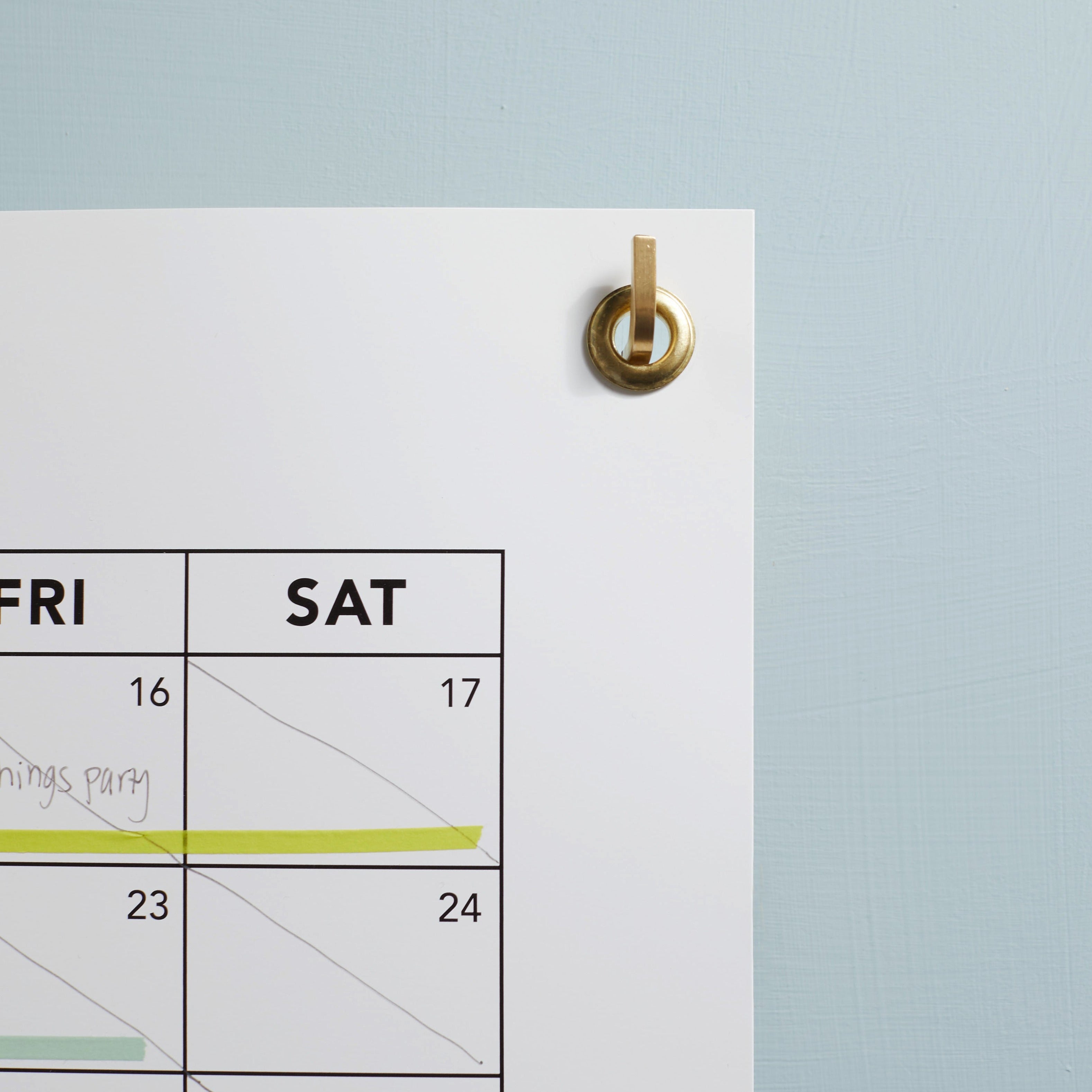 Brass Hook & Grommet Bundle | The Essential Calendar